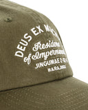DEUS EX MACHINA HARAJUKU SIGN DAD CAP - OLIVE GREEN