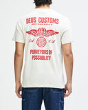 DEUS EX MACHINA CUTAWAY TEE - VINTAGE WHITE