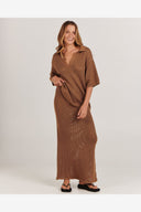 CHARLIE HOLIDAY SARAH SHIRT - BROWN