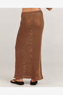 CHARLIE HOLIDAY SARAH MAXI SKIRT - BROWN