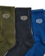 DEUS EX MACHINA SHIELD GARMENT DYED SOCK - 3 PACK
