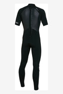 O'NEILL DEFENDER BACK ZIP SHORT SLEEVE FULL SUIT 2MM - BLACK