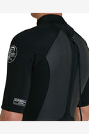 O'NEILL DEFENDER BACK ZIP SHORT SLEEVE FULL SUIT 2MM - BLACK