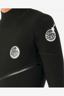 RIP CURL E-BOMB BACK ZIP 3/2MM WETSUIT - BLACK
