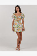 CHARLIE HOLIDAY WILLOW MINI DRESS - SPRINGTIME FLORAL