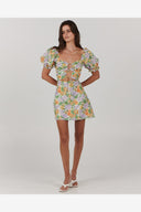 CHARLIE HOLIDAY WILLOW MINI DRESS - SPRINGTIME FLORAL