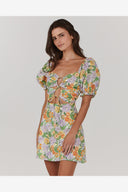 CHARLIE HOLIDAY WILLOW MINI DRESS - SPRINGTIME FLORAL