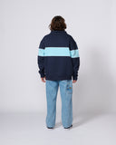 CRITICAL SLIDE BUZZED PANEL 1/4 ZIP CREW - BLUE