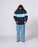 CRITICAL SLIDE BUZZED PANEL 1/4 ZIP CREW - BLUE