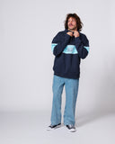 CRITICAL SLIDE BUZZED PANEL 1/4 ZIP CREW - BLUE