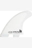 FCS II HAYDEN SHAPES WHITE THRUSTER FINS - MEDIUM