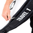 TRAVEL 1 FUNBOARD COVER 7'6" - BLACK/GREY