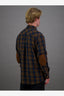 JUST ANOTHER FISHERMAN FLANAGAN FLANNEL SHIRT - BROWN/BLUE CHECK