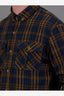 JUST ANOTHER FISHERMAN FLANAGAN FLANNEL SHIRT - BROWN/BLUE CHECK