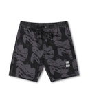 SWANS DISTORT 18' SWIM TRUNK - BLACK