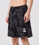 SWANS DISTORT 18' SWIM TRUNK - BLACK