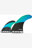 FUTURES TECHFLEX 2+1 FIN SET LONGBOARD MID LENGTH MOUNT SURF SHOP