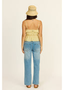 SISSTR SUNKISSED WOVEN TANK - SEA SALT