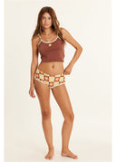 SISSTR RIA KNIT TANK - ESPRESSO BROWN