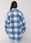 SISSTREVOLUTION MARBELLA LS OVERSHIRT - BLUE FOG