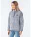DARK N STORMY 1/4 ZIP CREW - LIGHT GREY