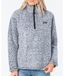 RIP CURL DARK N STORMY 1/4 ZIP CREW - LIGHT GREY