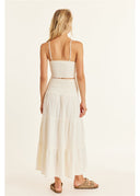 SISSTR MAKENA WOVEN SKIRT - SEA SALT