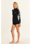 SISSTR 2/2 SUMMER SEAS LS SPRINGSUIT - BLACK SOUL