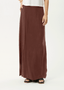 AFENDS GRACE - CUPRO MAXI SKIRT - HAZELNUT