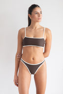 SUSY & LILY BELLA TOP - MOCHA