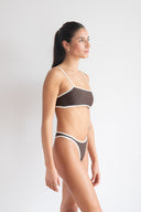 SUSY & LILY BELLA TOP - MOCHA