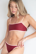SUSY & LILY BELLA TOP - CHERRY
