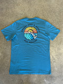 SUNSETS DESTINATION TEE - STORM BLUE NZ