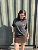 MOUNT SURF SHOP HEAVY TEE - WASHED BLACK