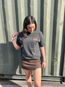 MOUNT SURF SHOP HEAVY TEE - WASHED BLACK