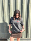 MOUNT SURF SHOP HEAVY TEE - WASHED BLACK