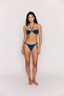 MINK PINK LUNA HALTER UNDERWIRE BRA TOP - TEAL