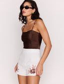 MINK PINK SIENNA RUSHED ONE PIECE - CHOCOLATE