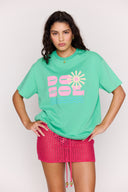 MINK PINK DO SOL PRINTED TEE - GREEN