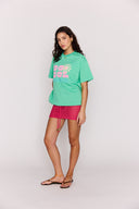 MINK PINK DO SOL PRINTED TEE - GREEN