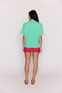 MINK PINK DO SOL PRINTED TEE - GREEN
