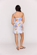 MINK PINK SUNSPELL KNOT STRAP MINI DRESS - WATERCOLOUR FLORAL