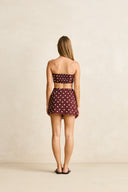 RHYTHM DOTTI MINI SKIRT - CAFE