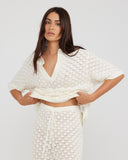 CHARLIE HOLIDAY SKYLAR PANT - WHITE