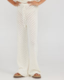 CHARLIE HOLIDAY SKYLAR PANT - WHITE