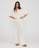 CHARLIE HOLIDAY SKYLAR PANT - WHITE