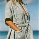 LAYDAY SUNDOWN ROBE - TROPICA DUSTY BLUE
