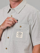 JUST ANOTHER FISHERMAN LOYALTY SS SHIRT - IVORY CHECK