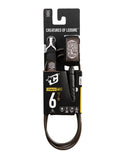 CREATURES OF LEISURE STADNARD DUTY 6'0" LEASH - COFFEE BLACK