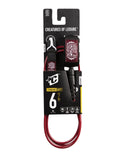 CREATURES OF LEISURE STANDARD DUTY 6'0" LEASH - DARK ROSE BLACK